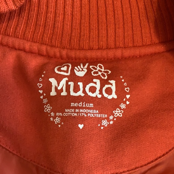 Fall orange Mudd vest with faux fur collared hood. - Picture 9 of 11